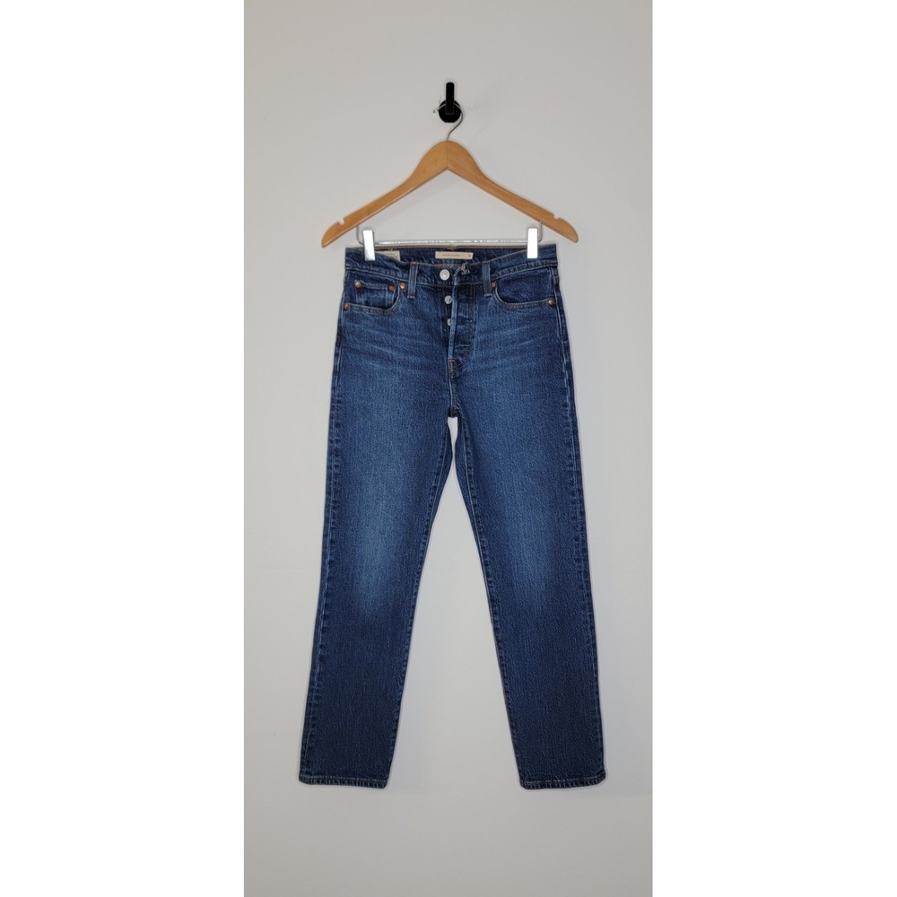 Levi's Premium Denim Wedgie Straight Jeans Women's Size 26x27 Button Fly